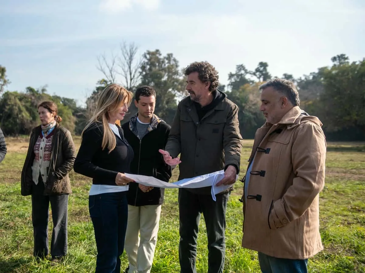 Fassi recorrió las obras en el Parque Las Rosas
