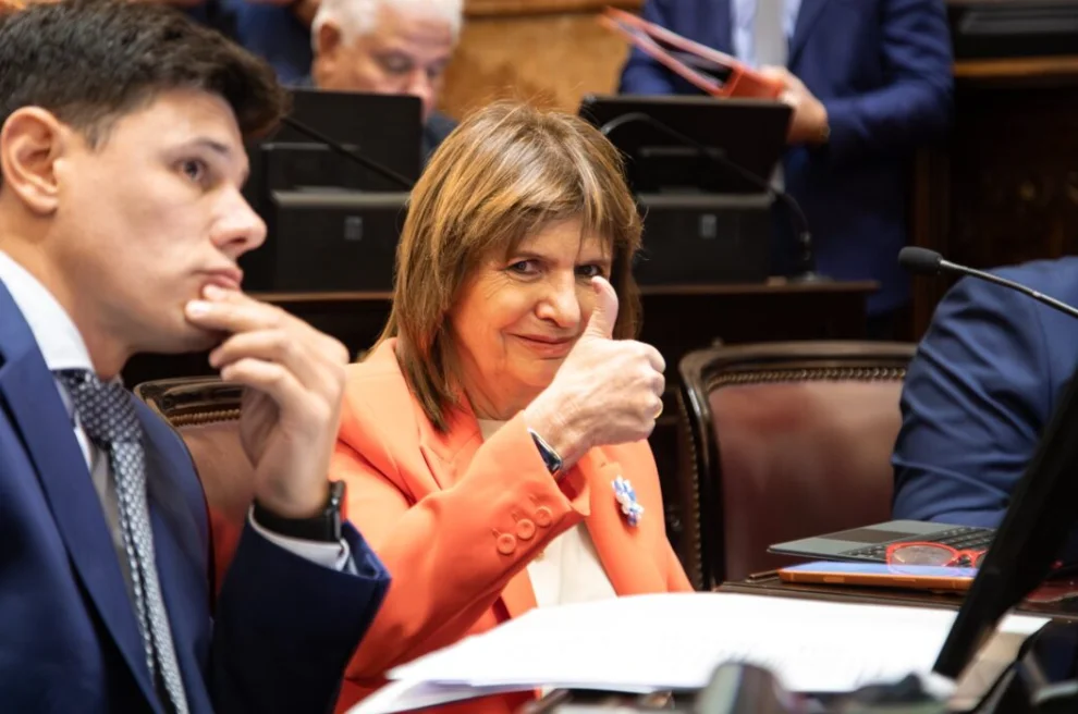 Bullrich incomoda a Milei en el Senado