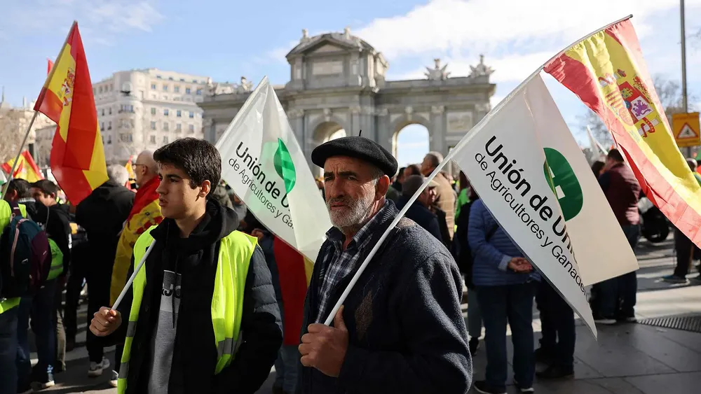 Protesta de agricultores en Madrid Protesta de agricultores en Madrid