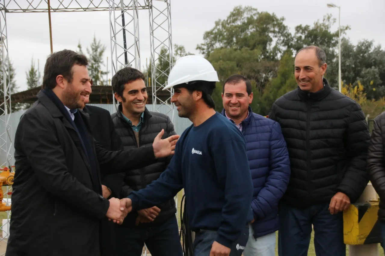 Intendente Ralinqueo inauguró la ampliación de la Planta de Gas de Norberto De La Riestra