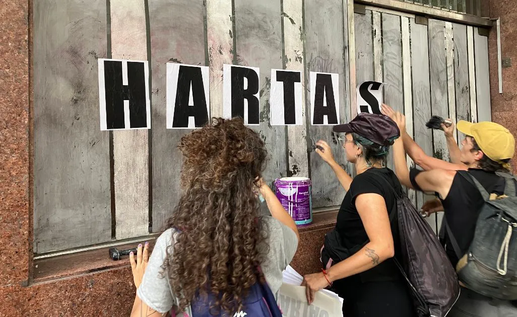 Manifestación de mujeres en el 8M