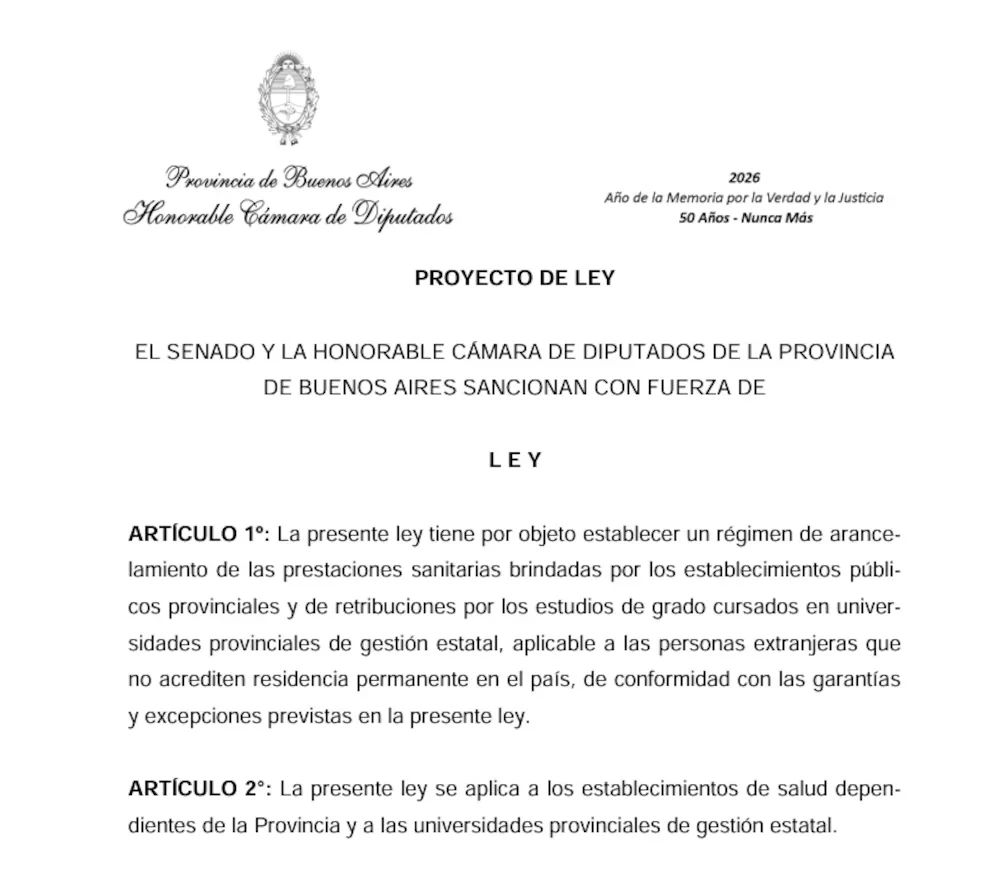 PROYECTO DE LEY