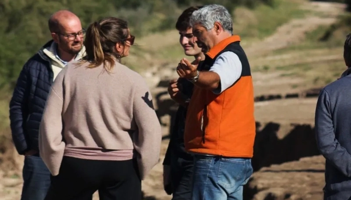 Nerina Neumann Losada recorrió las obras en la ruta 35