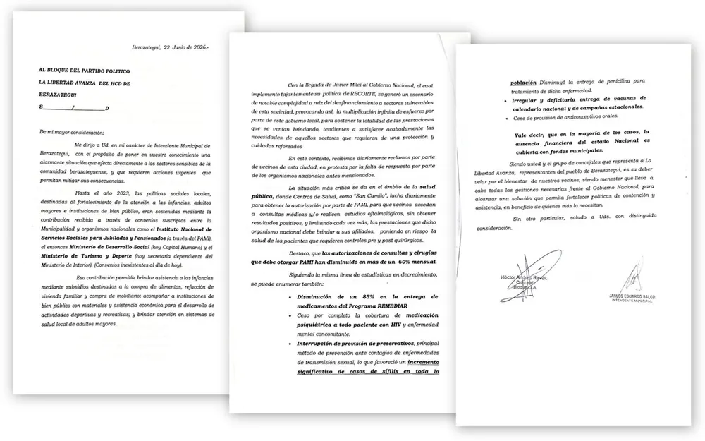 Balor pidió a concejales de LLA gestionar ante Nación la restitución de prestaciones para berazateguenses.