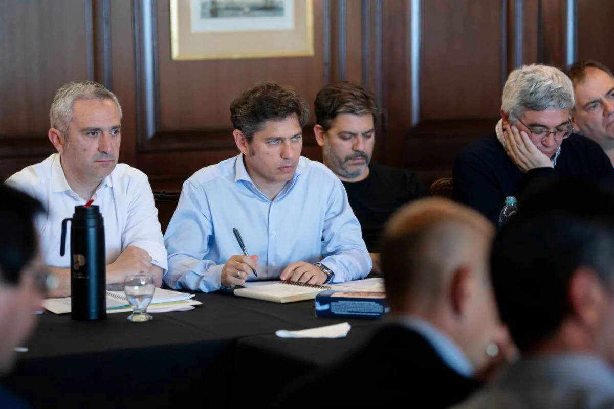 Kicillof junto a Larroque, Bianco, Rodríguez y Alonso.
