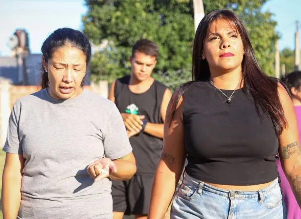 Eva Mieri presenció la culminación de la obra del SUM en el Club Villa Augusta