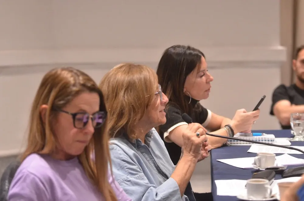 María Rosa Martínez, durante una reunión de la Comisión de Trabajo y Legislación Social que preside.