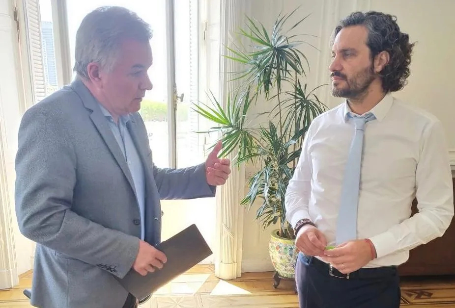 Héctor Gay se reunió con Santiago Cafiero y con ministros bonaerenses