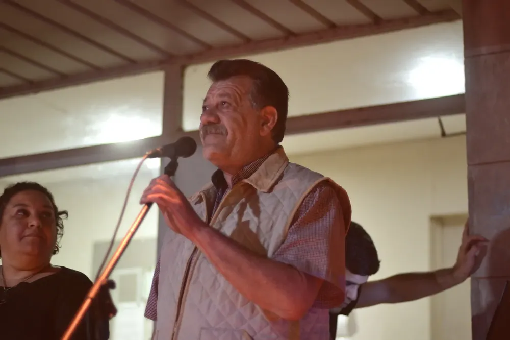 Mechita se encendieron las nuevas luminarias LED de la Avenida Quintana