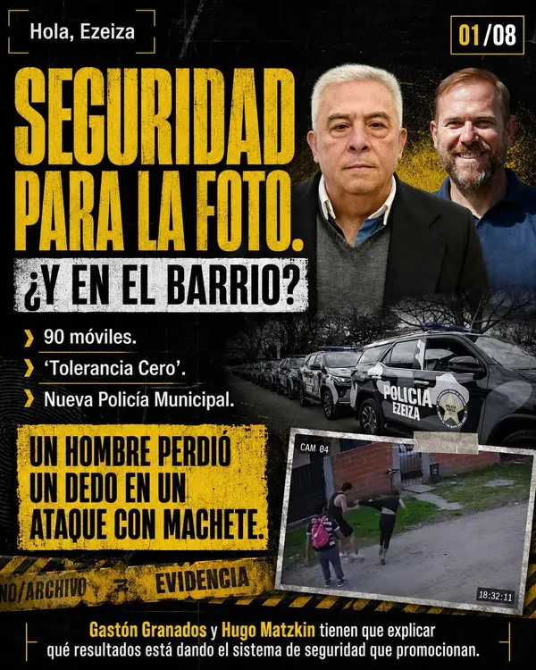 Reclamos en Ezeiza por la inseguridad