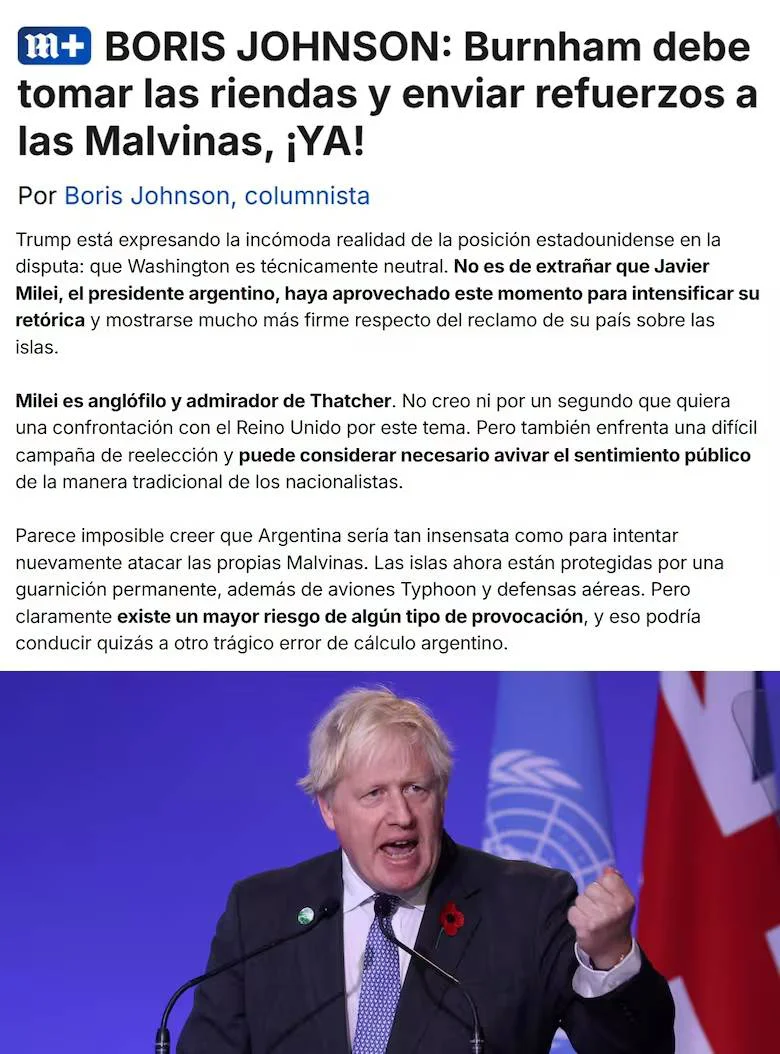 Columna de Boris Johnson