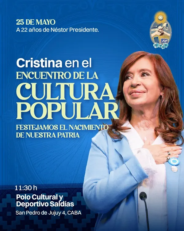 Cristina en el Encuentro de la Cultura Popular