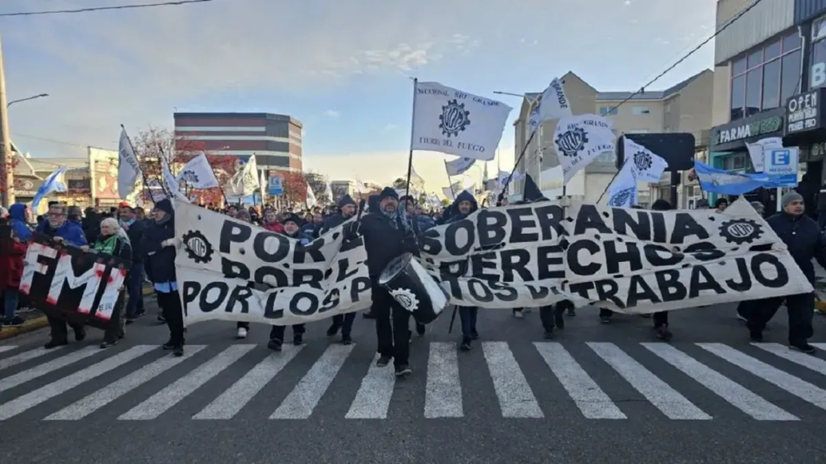 Movilización y paro en Tierra del Fuego