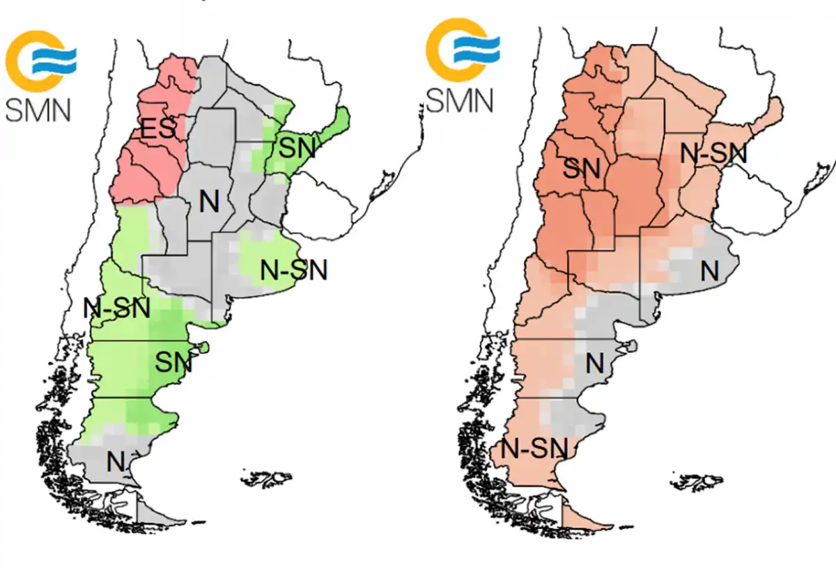 Pronóstico trimestral del Servicio Meteorológico Nacional.