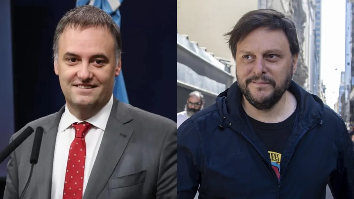 Manuel Adorni y Leandro Santoro
