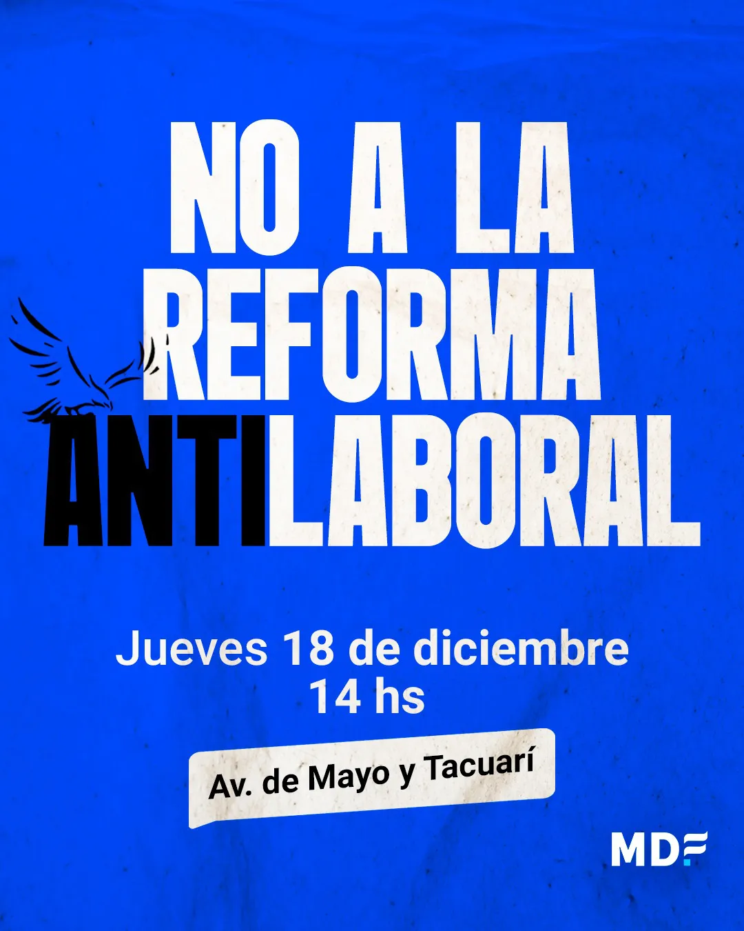 Convocatoria del MDF a la marcha de la CGT