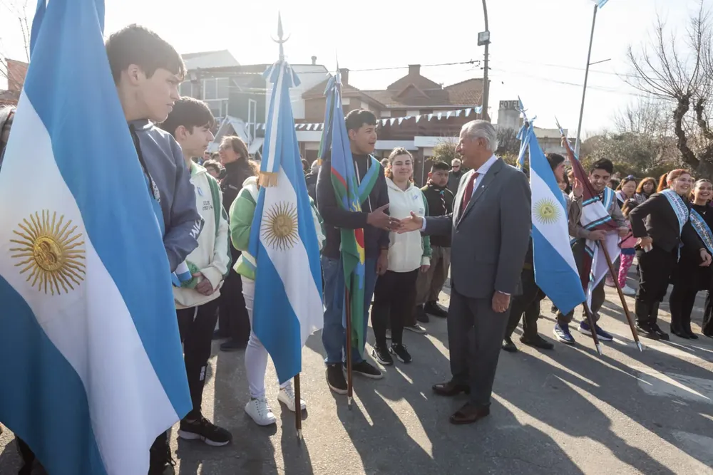 Juan de Jesús participó del acto en homenaje al General José de San Martín.