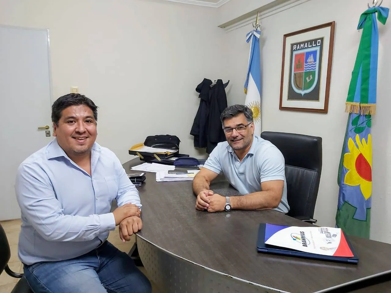 Diputado Ranzini compartió agenda de trabajo con el intendente de Ramallo