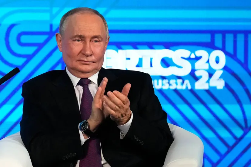 Putin en la cumbre de los BRICS.