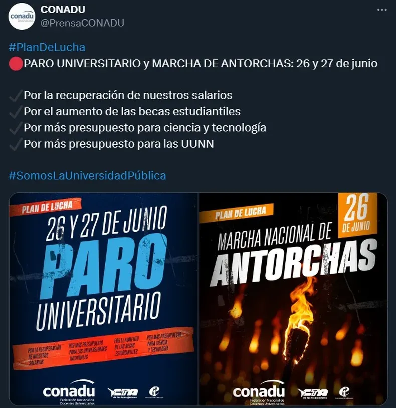 Prensa CONADU