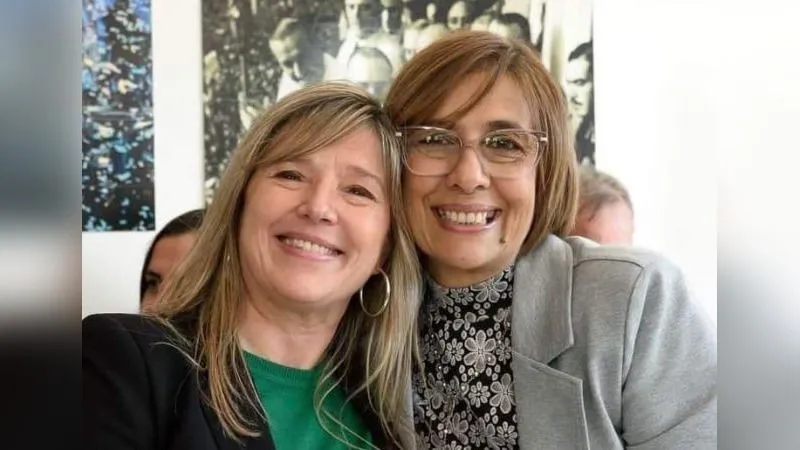Silvia Lugano junto a Cristina Álvarez Rodríguez