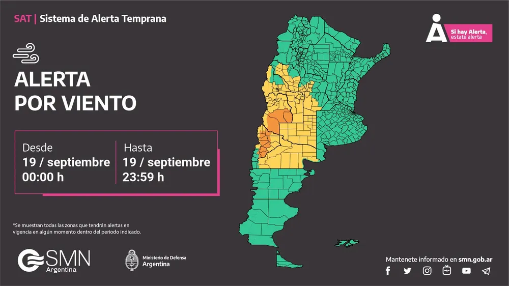 ¡Atención! Se avecinan tormentas y granizo en gran parte del país
