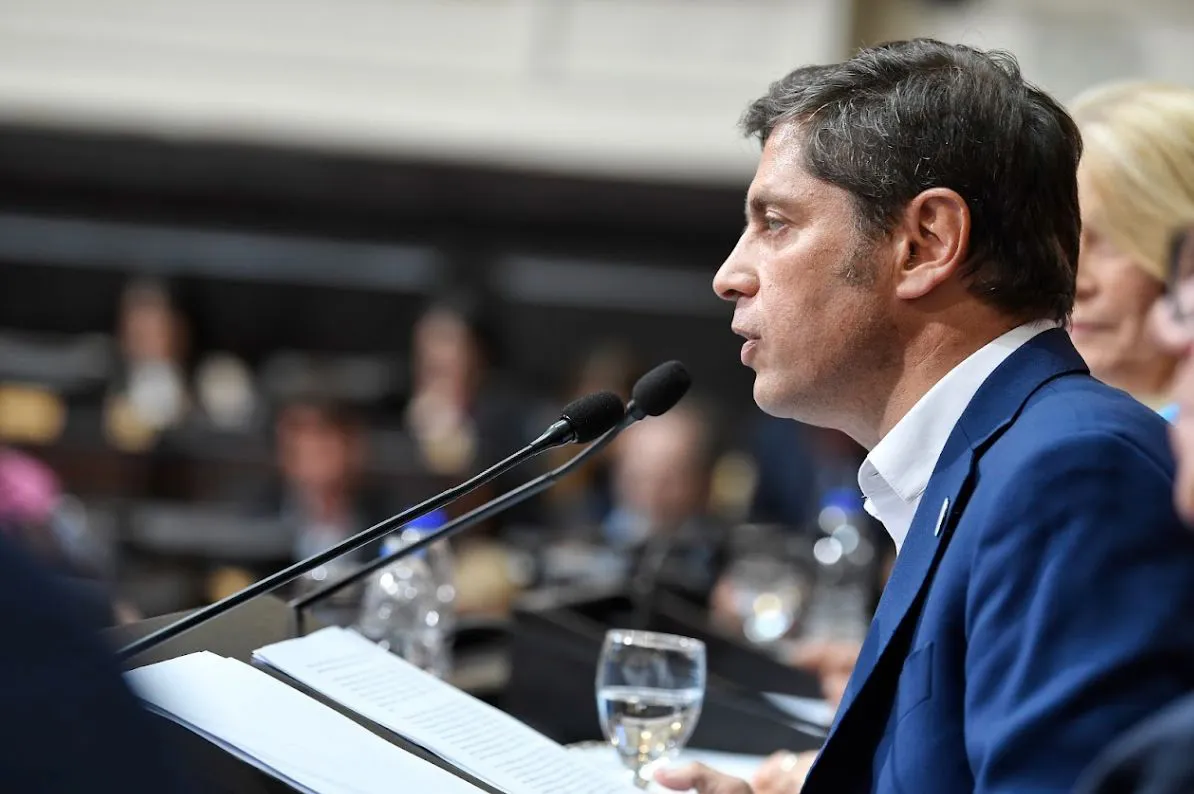 Axel Kicillof en la apertura de sesiones