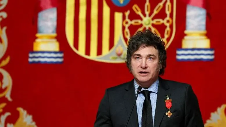 Javier Milei en Madrid