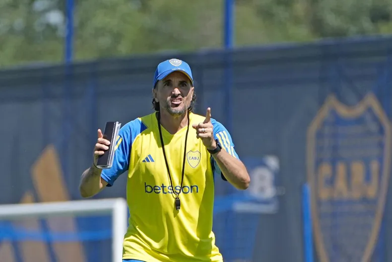 Diego Martínez, DT de Boca.