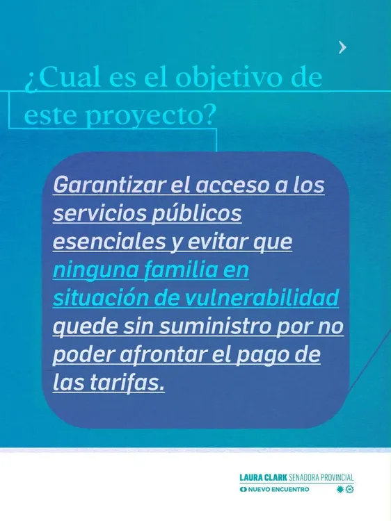 Proyecto de la senadora Laura Clark