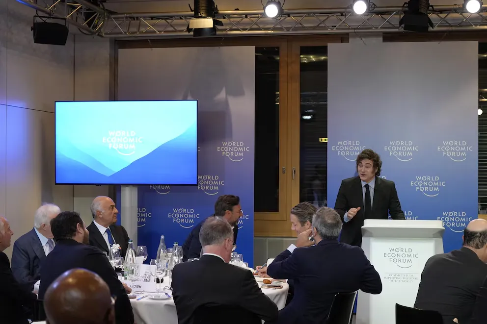 Milei en Davos 2