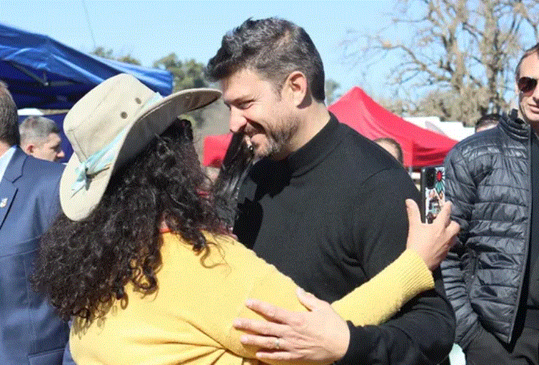 Nanni en los festejos patronales de Diego Gaynor.