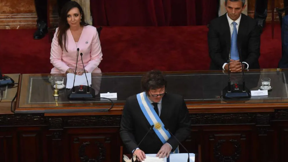 Milei Villarruel y Menem