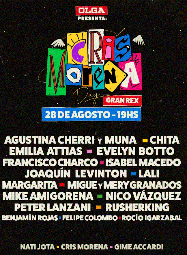 Afiche Cris Morena Day