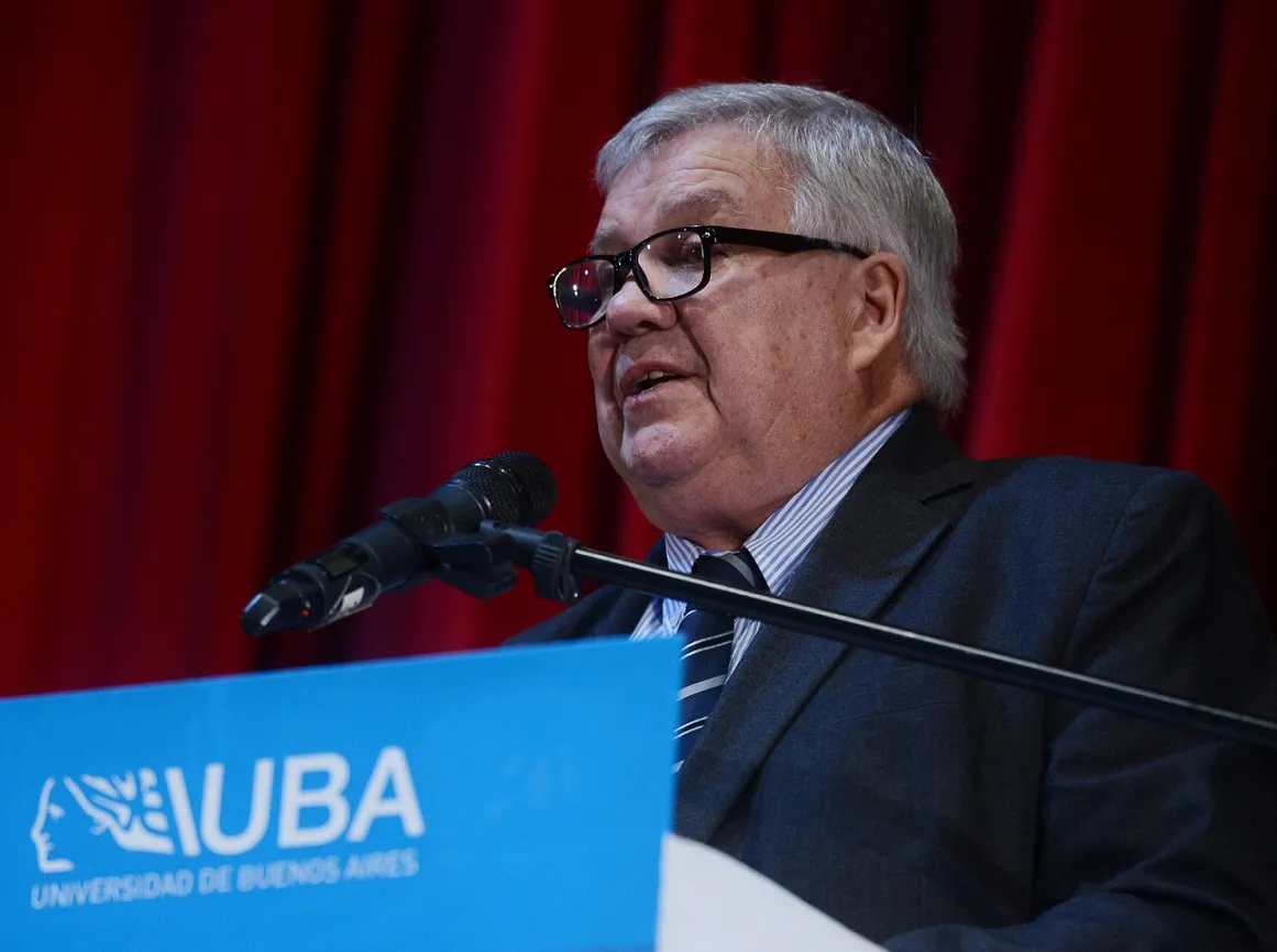 El rector de la Universidad de Buenos Aires (UBA), Ricardo Gelpi