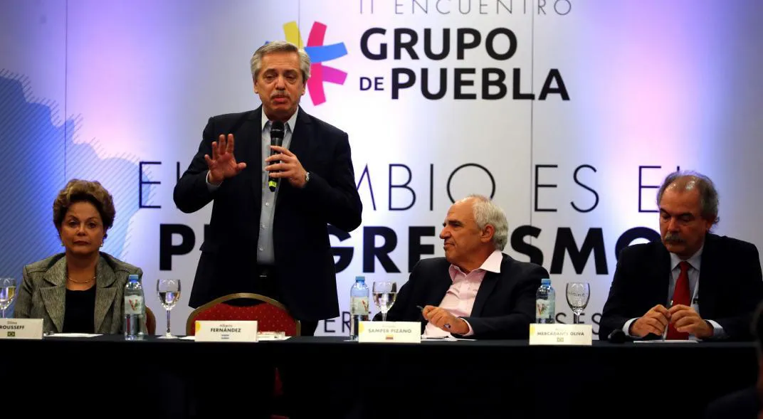 EL PEDIDO DE ALBERTO FERNÁNDEZ ANTE EL GRUPO PUEBLA