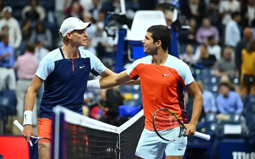 Jannik Sinner y Carlos Alcaraz