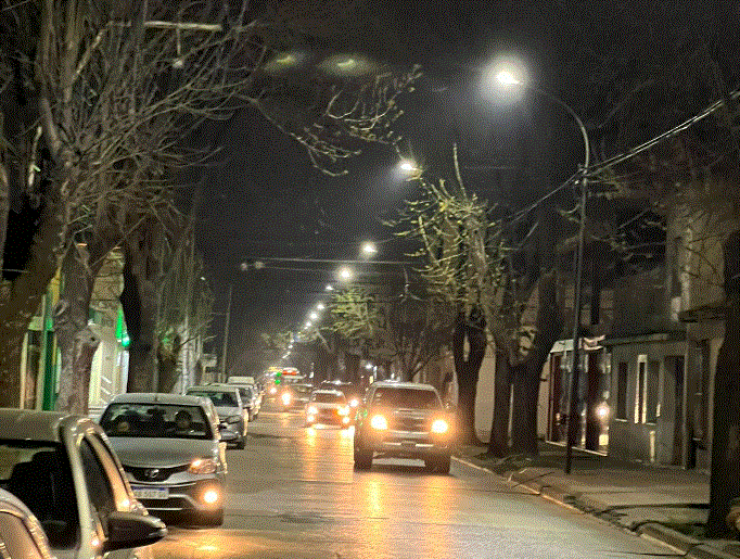 Avanzan las obras de iluminación en Luján.