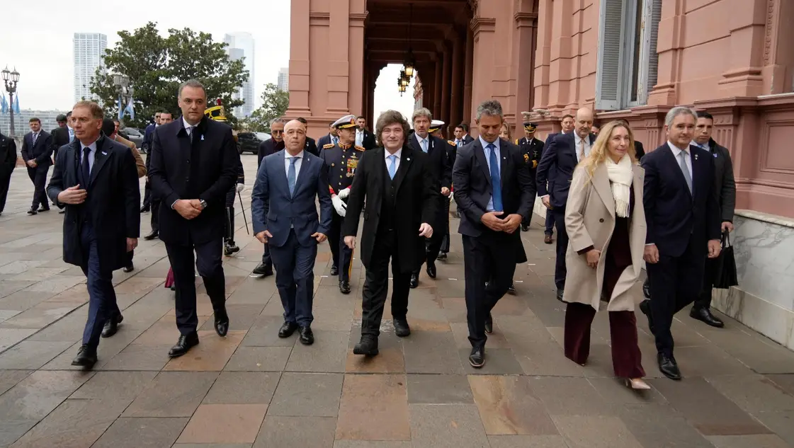 Milei y su Gabinete en el Tedeum