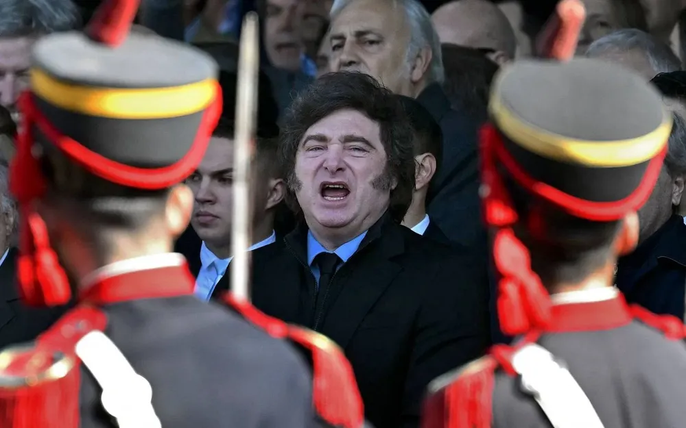 Javier Milei en La Rural.