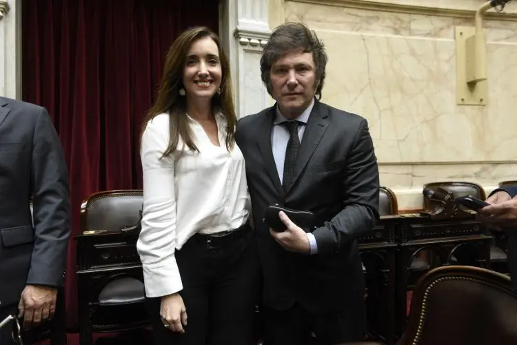 Villarruel junto a Milei.
