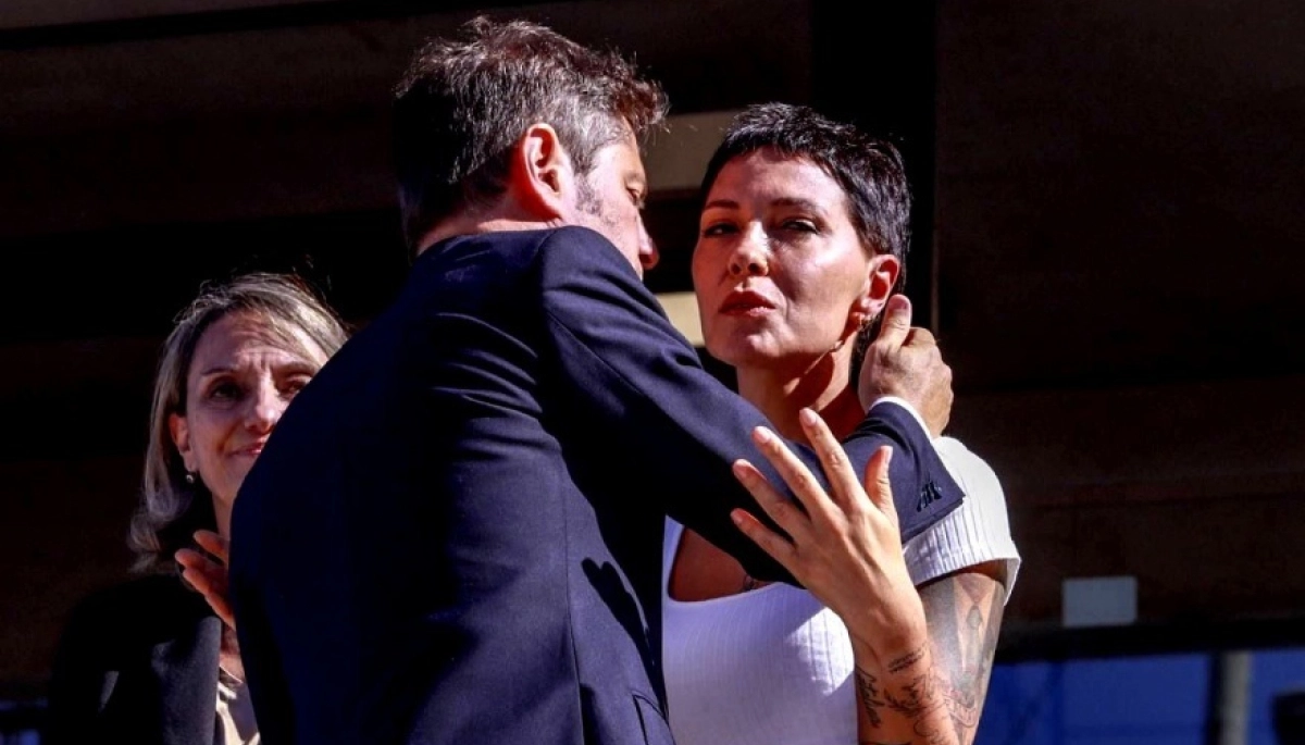 Mayra Mendoza y Axel Kicillof