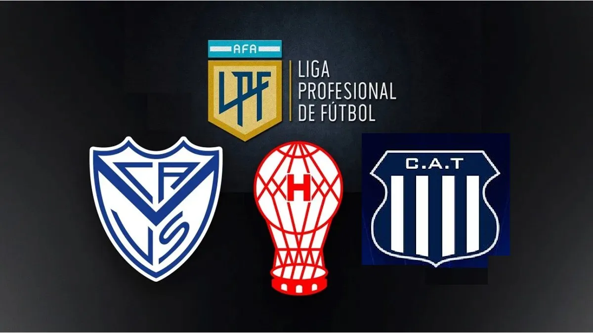 Vélez, Huracán y Talleres pelean el título hasta el final.