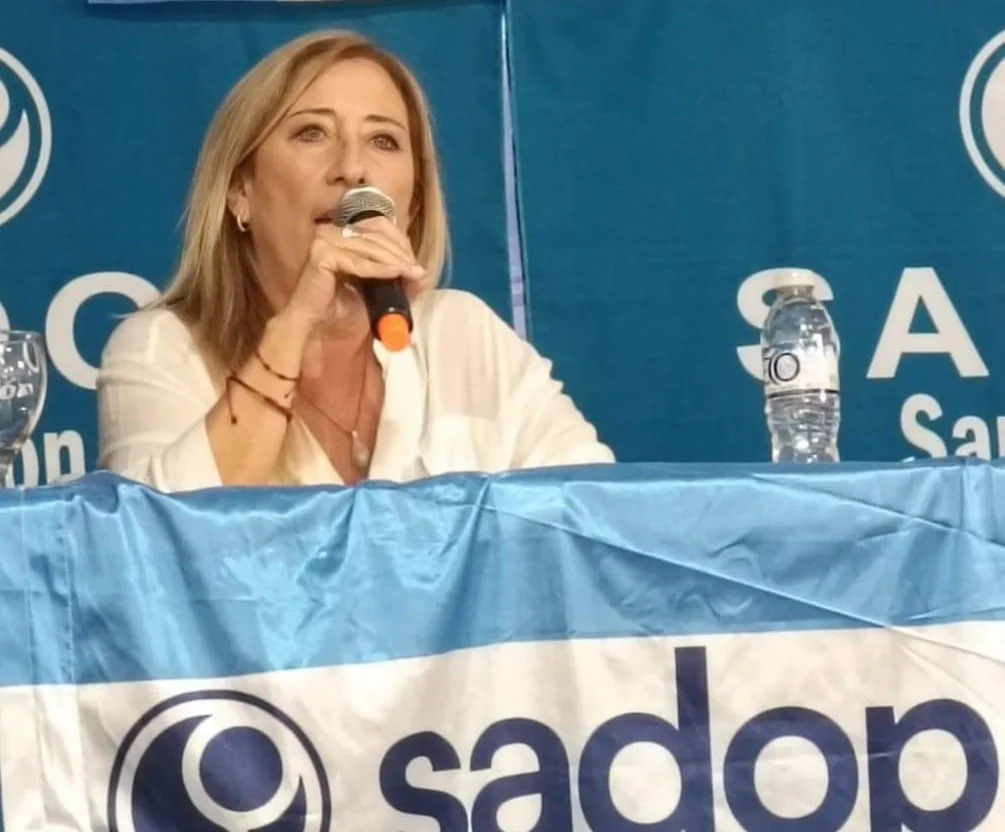 Adriana Donzelli, secretaria General de la Seccional Buenos Aires del SADOP.