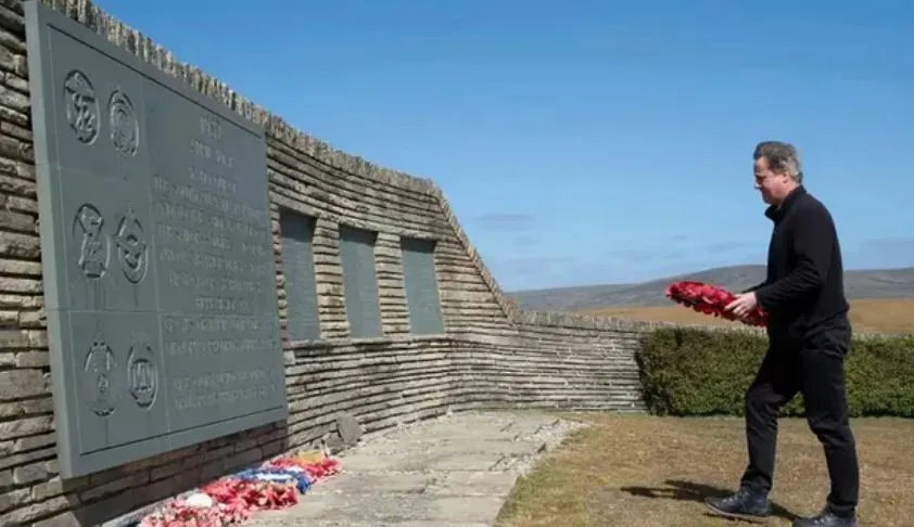 David Cameron en las Malvinas