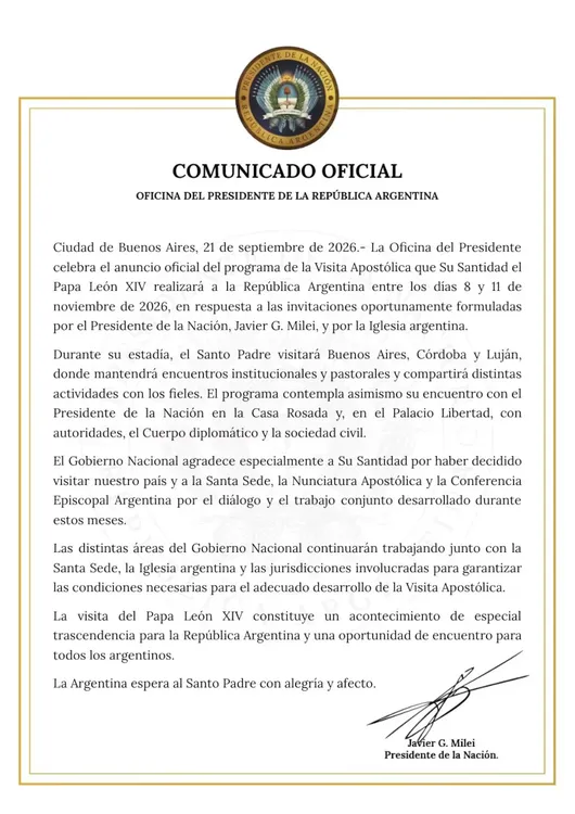 Comunicado Oficial