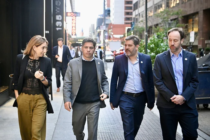 Axel Kicillof, Carlos Bianco, Pablo López y Cecilia Nicolini