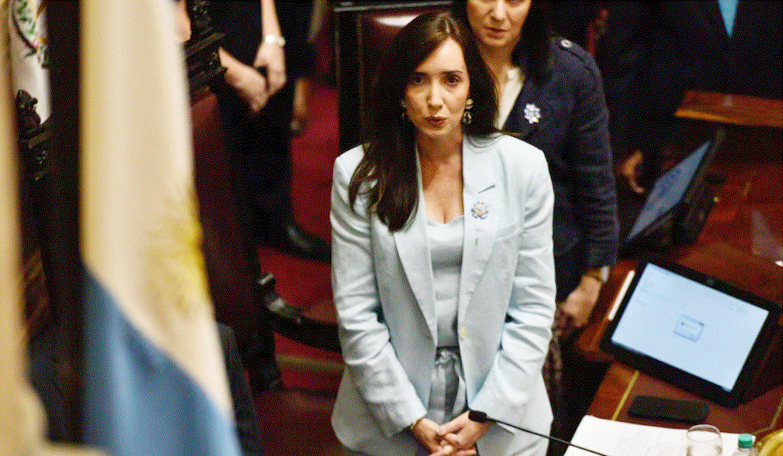 Villarruel en el Senado.