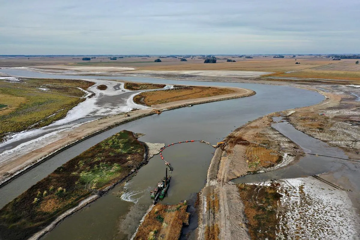 Las obras del Salado, afuera del Presupuesto de Milei