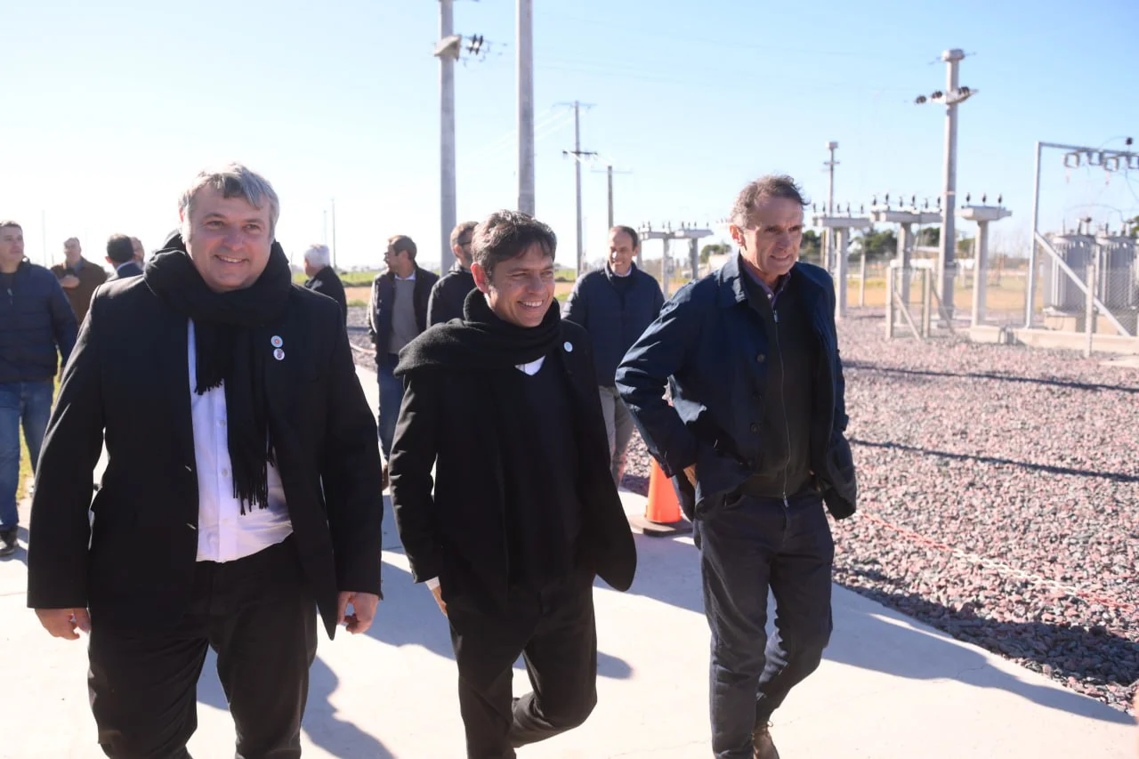 Kicillof inauguró la estación transformadora de Quenumá en Salliqueló